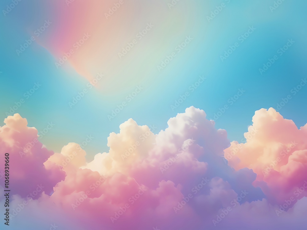 Dreamy Sky with Fluffy Clouds Dreamy Sky with Fluffy Clouds