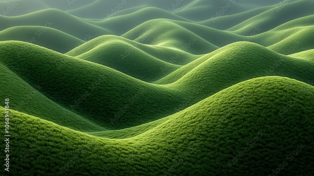 Vibrant grassy hills with natural textures rolling slopes isolated background Vibrant grassy hills with natural textures rolling slopes isolated background