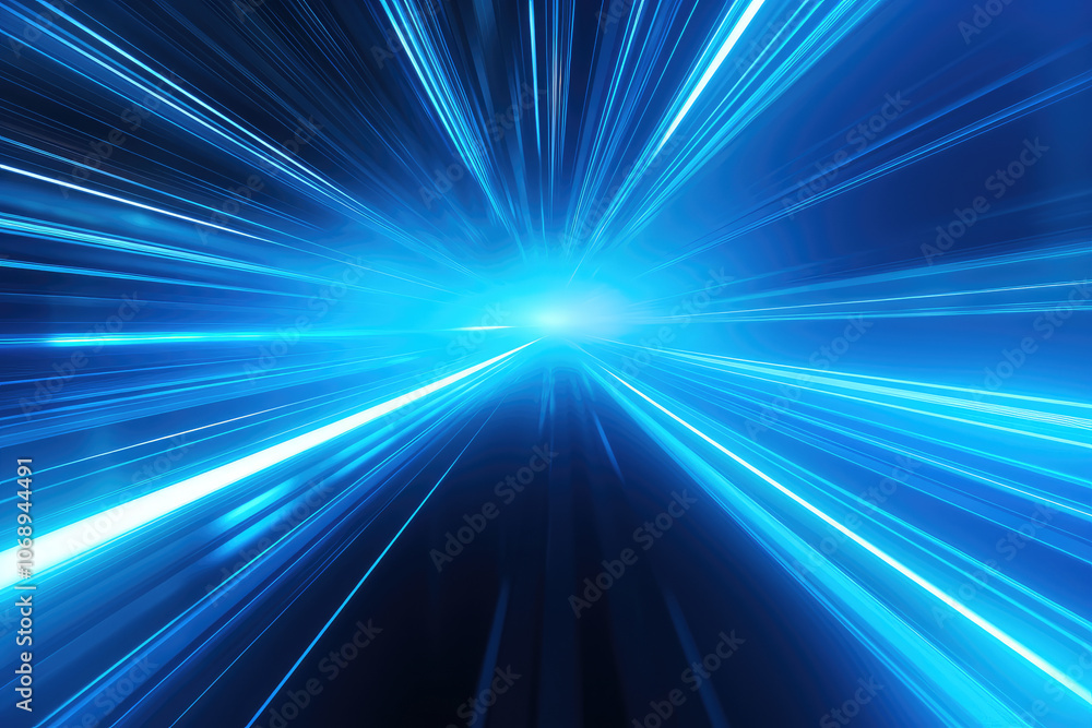 Hyperspeed Lights in Dynamic Blue Tunnel Hyperspeed Lights in Dynamic Blue Tunnel