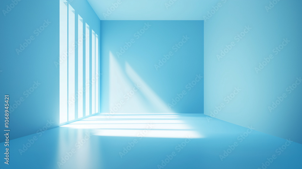 Obraz premium 3d render of a corridor with columns