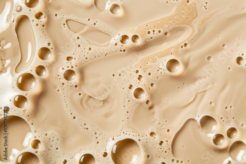  Milk tea or light brown coffee liquid texture. Image illustrated food for advertisement photo