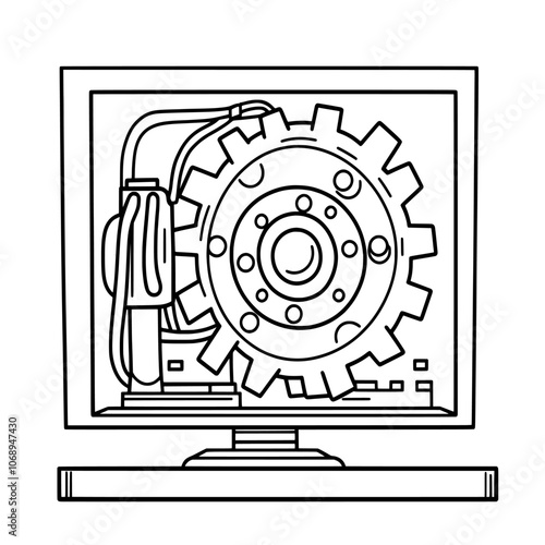 Modular icon for easy modification and editing of monitors