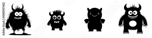 This blue colored monster has short horns and lots of teeth outgoing from its mouth, it is known as "oni blue monster"