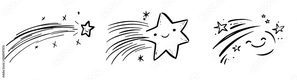 Illustration of a cute star cartoon emotion expression. Illustration of a cute star cartoon emotion expression.