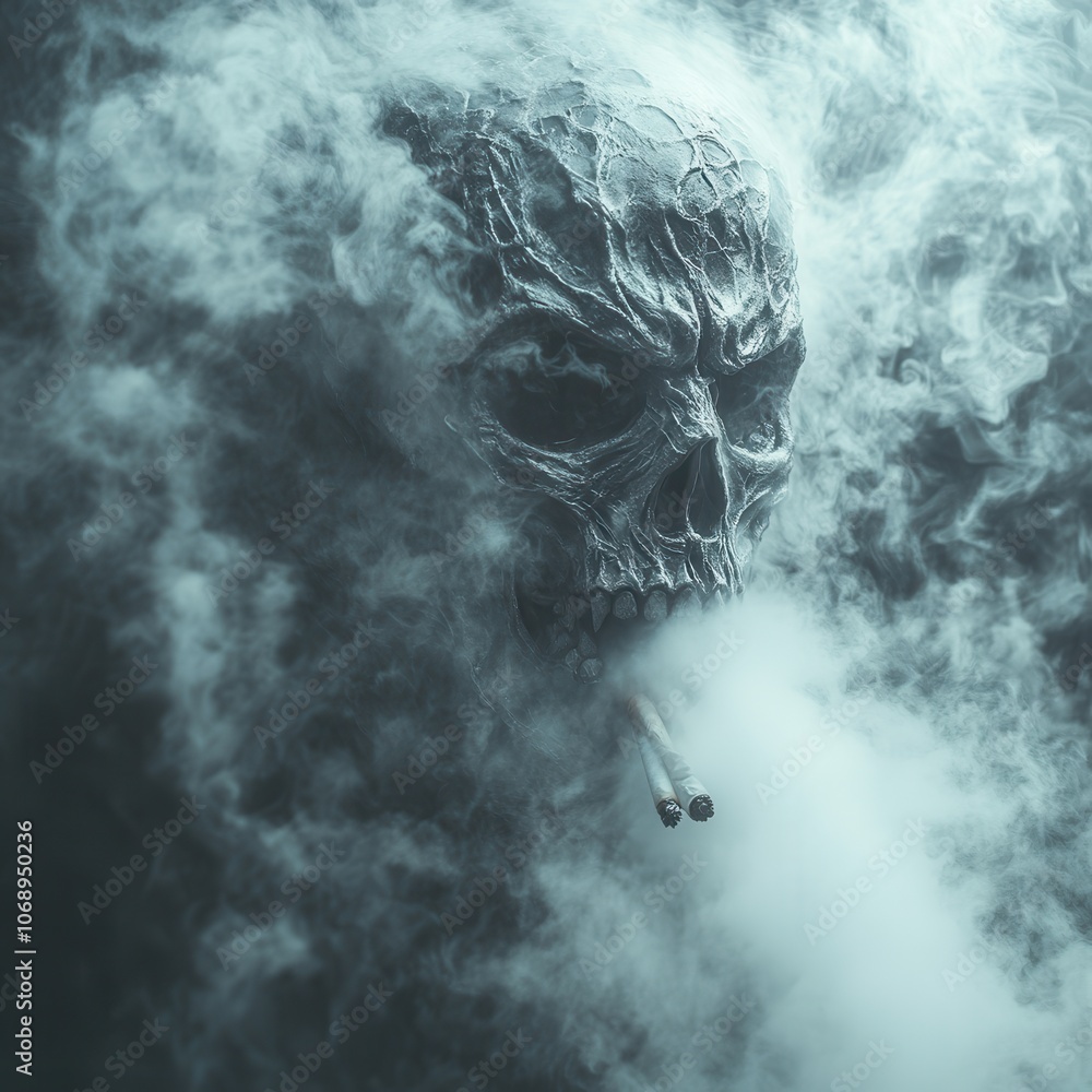 Skull Shrouded in Mysterious Smoke Skull Shrouded in Mysterious Smoke