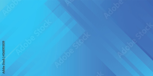 Abstract blue background with diagonal lines. Dynamic shapes