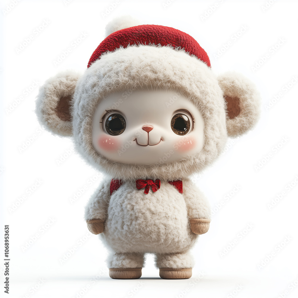 Christmas characters and objects , clipart, stuffed toy, plush toy, a fluffy fur texture, cutie Christmas characters and objects , clipart, stuffed toy, plush toy, a fluffy fur texture, cutie