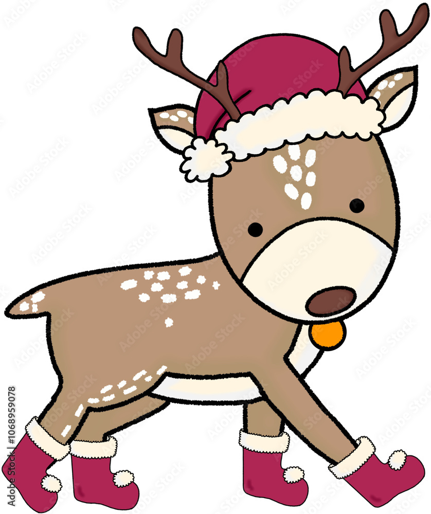Reindeer Christmas cartoon Reindeer Christmas cartoon