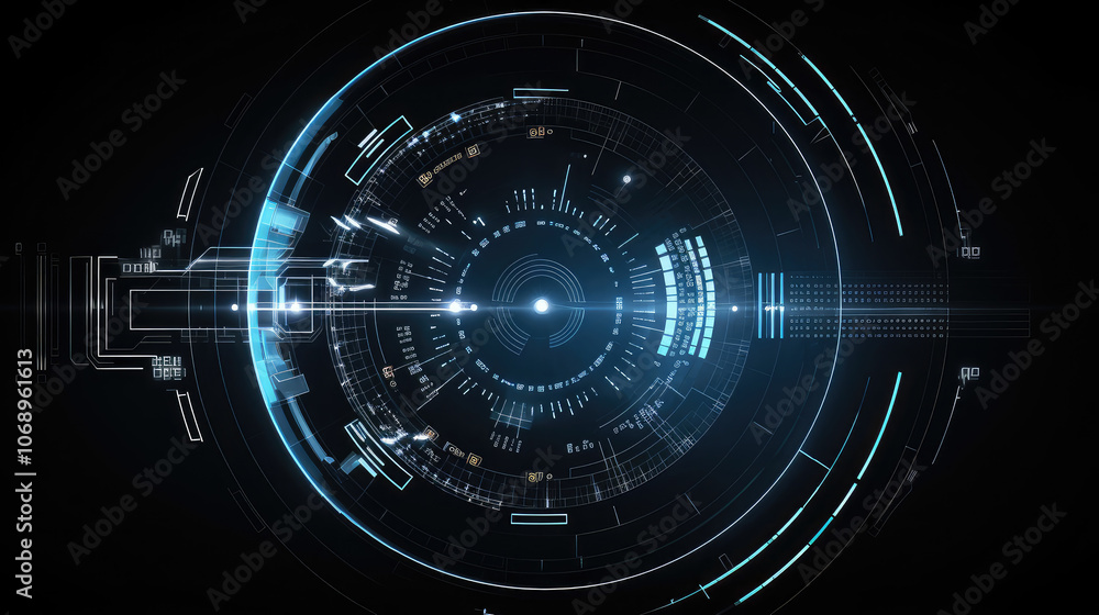 Obraz premium Advanced Futuristic Interface HUD Design Concept