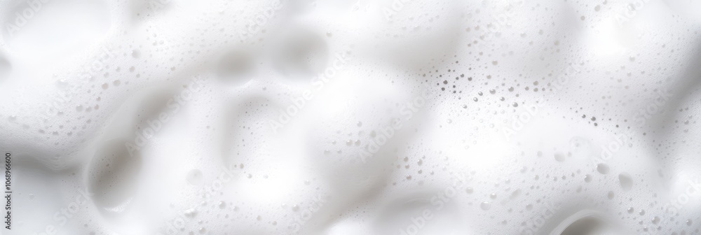 Airy bubbles of various sizes forming a seamless foam on a bright white surface Airy bubbles of various sizes forming a seamless foam on a bright white surface