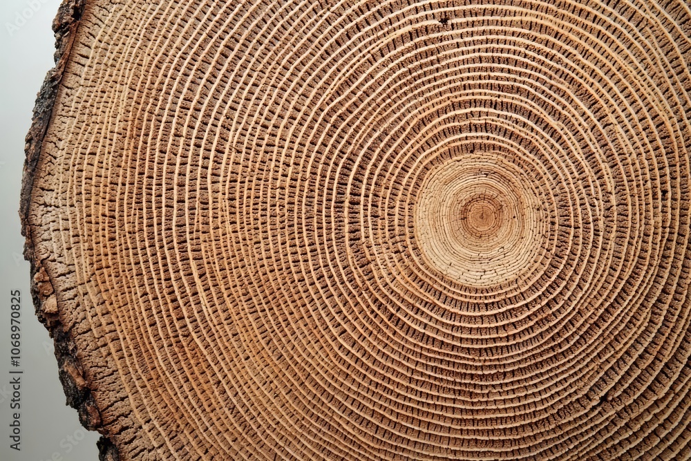 Fototapeta premium texture of cork tree , isolated on white background, , copy space for text,