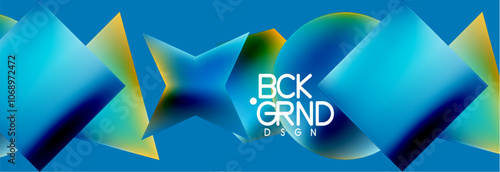 Fluid color geometric shapes abstract background. Vector Illustration For Wallpaper, Banner, Background, Card, Book Illustration, landing page