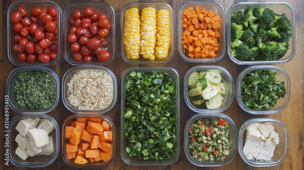 Meal Prep Containers: Healthy Balanced Diet, Food Storage, Nutrition Plan, Weekly Meals, Prepared Food Meal Prep Containers: Healthy Balanced Diet, Food Storage, Nutrition Plan, Weekly Meals, Prepared Food