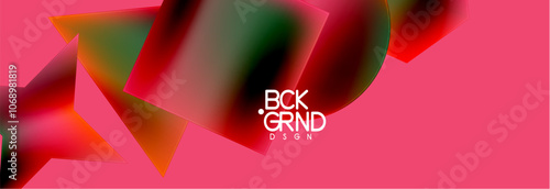 Fluid color geometric shapes abstract background. Vector Illustration For Wallpaper, Banner, Background, Card, Book Illustration, landing page