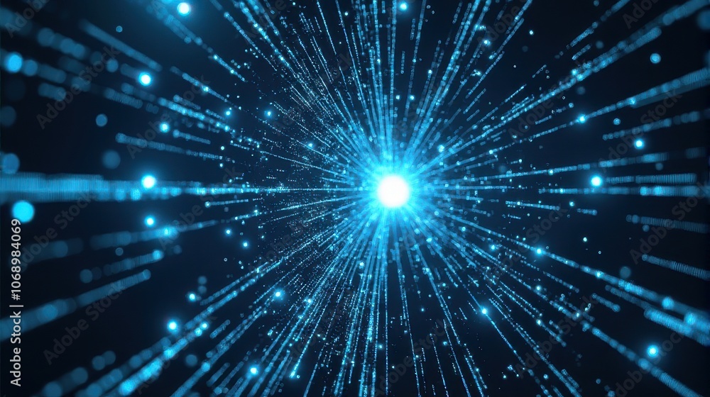 Blue high-tech connection lines forming an abstract background, illustrating a big data and technology concept. Perfect for backgrounds in cybersecurity, big data, or AI-related content Blue high-tech connection lines forming an abstract background, illustrating a big data and technology concept. Perfect for backgrounds in cybersecurity, big data, or AI-related content