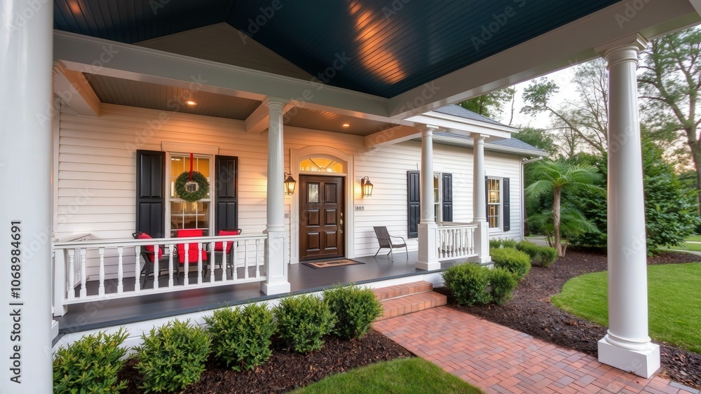 Experience Cozy Living with This Charming White Porch Home, Perfect for Relaxation and Entertaining Experience Cozy Living with This Charming White Porch Home, Perfect for Relaxation and Entertaining