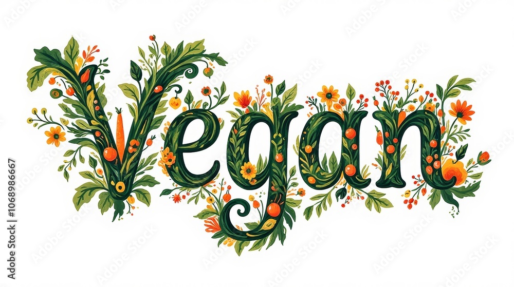 Obraz premium Colorful, artistic representation of the word 