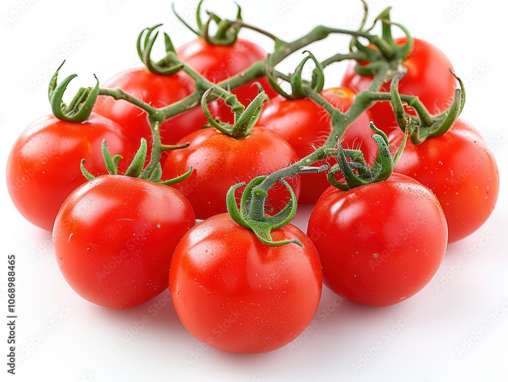 Fresh Red Tomatoes on Vine for Culinary Use Fresh Red Tomatoes on Vine for Culinary Use