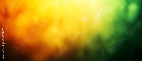 Blurred gradient Green to Orange background