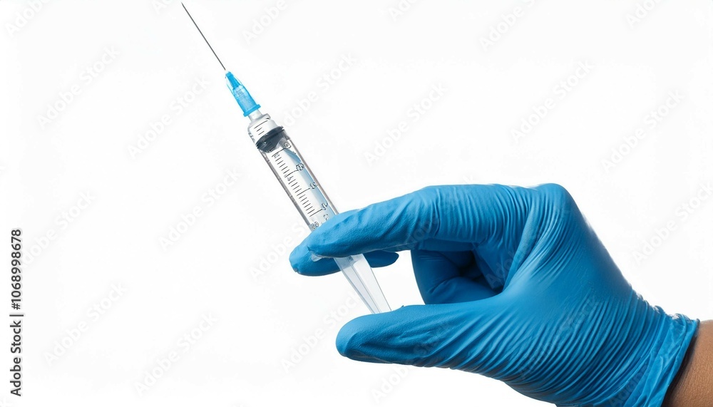 hand holding syringe hand holding syringe