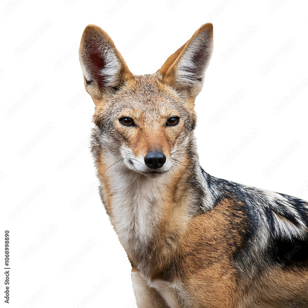 Fototapeta premium jackal model fully isolated white png background better graphics use