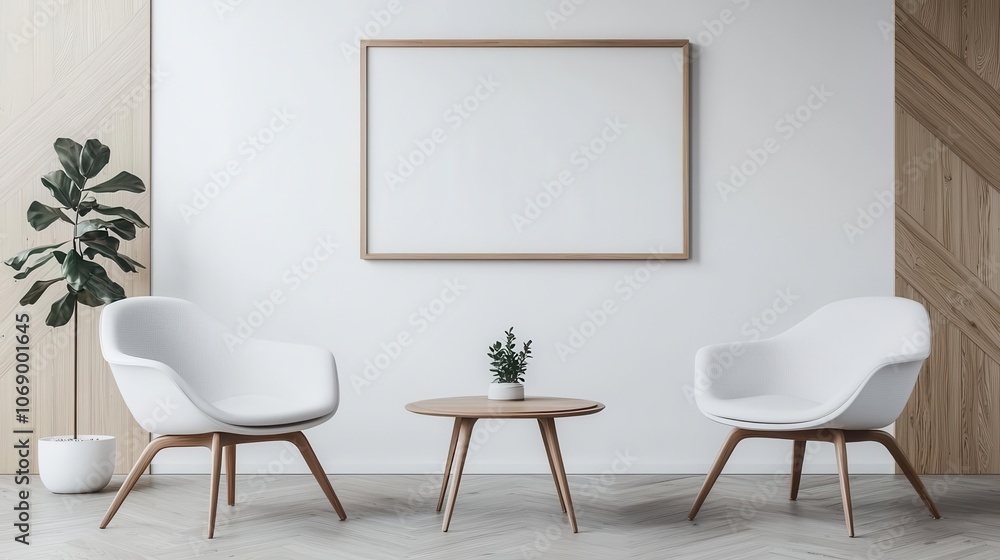 Small meeting nook with wallmounted digital board, soft chairs, cozy and efficient for quick discussions Small meeting nook with wallmounted digital board, soft chairs, cozy and efficient for quick discussions