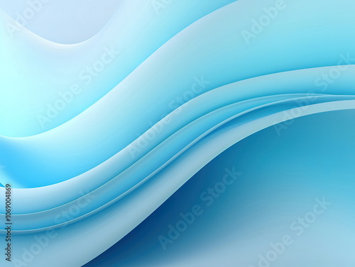 Wave Light Blue Gradient Graphic Background with Curved Pattern