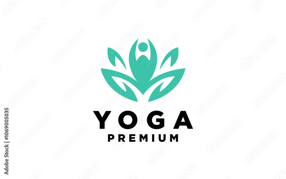 Yoga Lotus Logo - Lorem Ipsum template Yoga Lotus Logo - Lorem Ipsum template