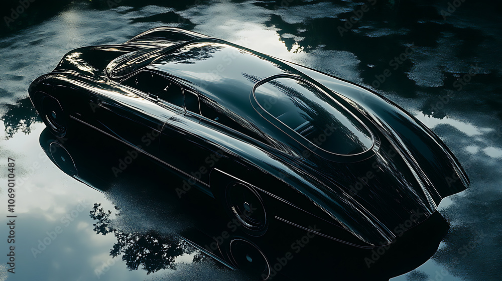 Obraz premium Black body car