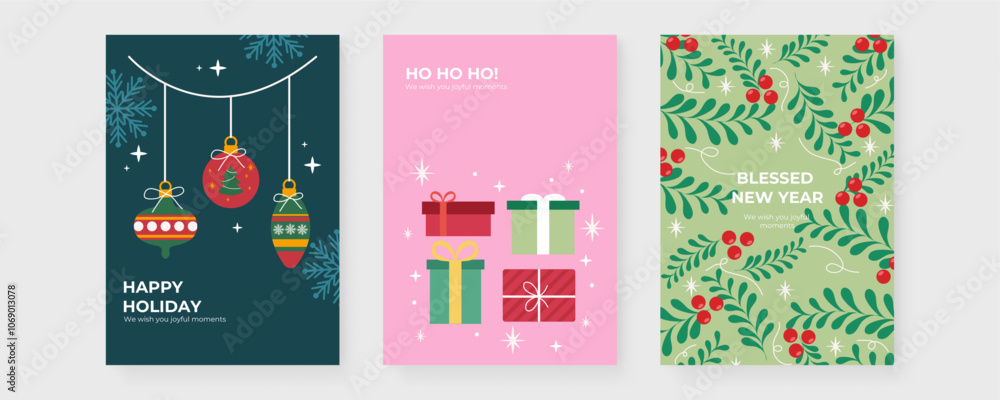 Festive Holiday Greeting Cards with Cheerful and Joy Messages Festive Holiday Greeting Cards with Cheerful and Joy Messages