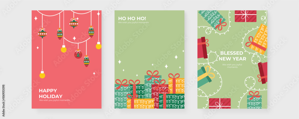 Festive Card Designs With Joyful Holiday Decorations Festive Card Designs With Joyful Holiday Decorations