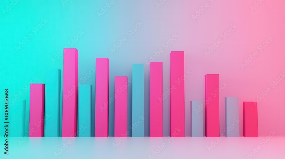 Interest rate forecast, dividend distribution planning, futuristic style, 3D illustration Interest rate forecast, dividend distribution planning, futuristic style, 3D illustration