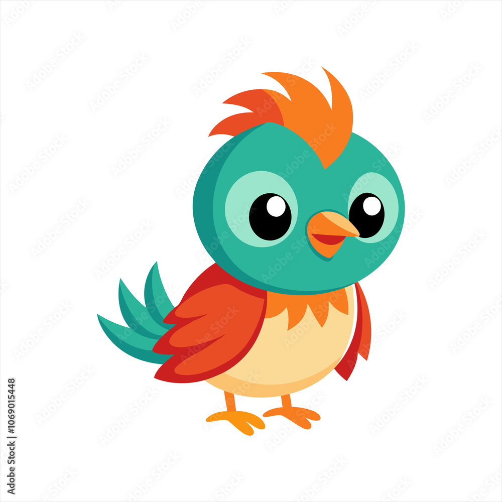 Cute nightingale bird cartoon vector Cute nightingale bird cartoon vector
