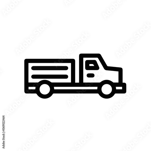 Wallpaper Mural Truck icon symbol vector illustration Torontodigital.ca