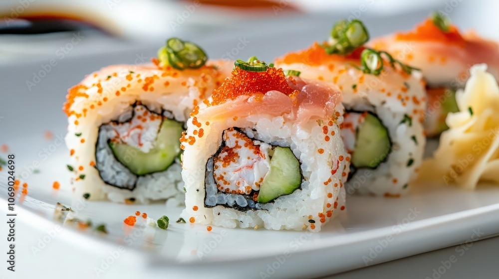 sushi on a plate sushi on a plate