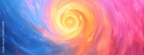 Swirling Spectrum of Vivid Colors Abstract Background