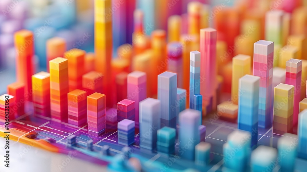 Creating a vibrant 3D cityscape with colorful hexagonal structures showcasing diverse heights and intricate designs in an imaginative urban environment Creating a vibrant 3D cityscape with colorful hexagonal structures showcasing diverse heights and intricate designs in an imaginative urban environment