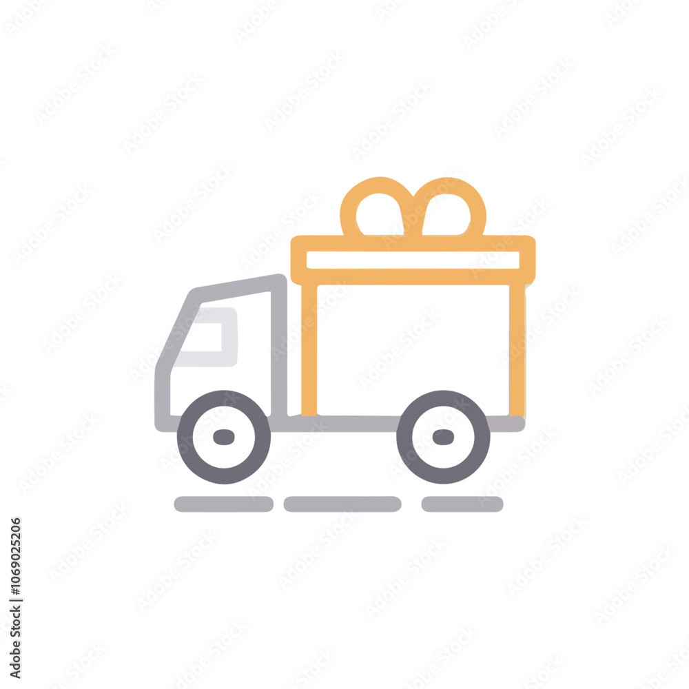 Truck icon symbol vector illustration Truck icon symbol vector illustration