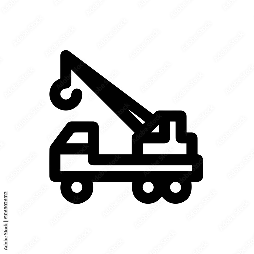 Naklejka premium Truck icon symbol vector illustration