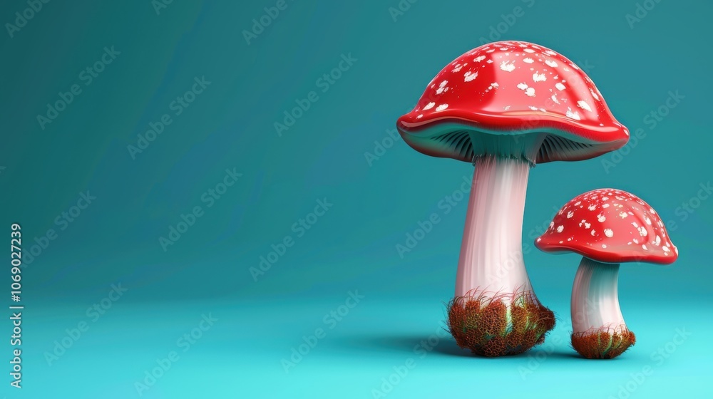 Mushroom photographed on a minimal background, amazing mushroom form. Background still, mushroom dramatic. Mushroom photographed on a minimal background, amazing mushroom form. Background still, mushroom dramatic.