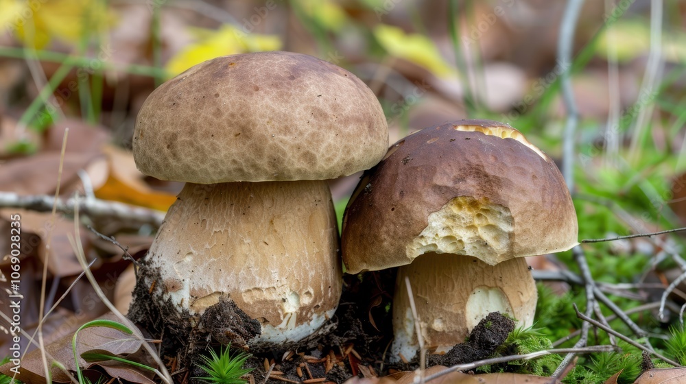 Mushroom on a reserved background, magnificent mushroom texture. Background quiet, mushroom intense. Mushroom on a reserved background, magnificent mushroom texture. Background quiet, mushroom intense.