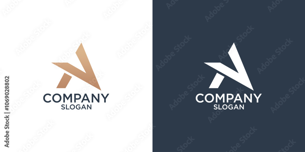 letter A abstract monogram logo design vector letter A abstract monogram logo design vector