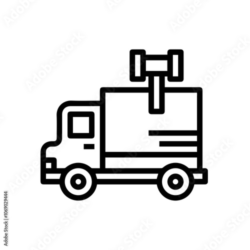 Truck icon symbol vector illustration