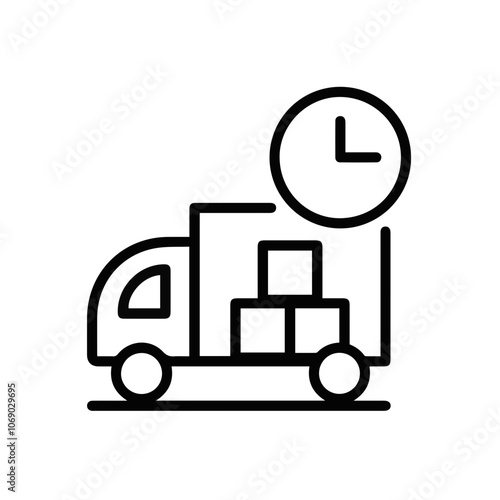 Truck icon symbol vector illustration