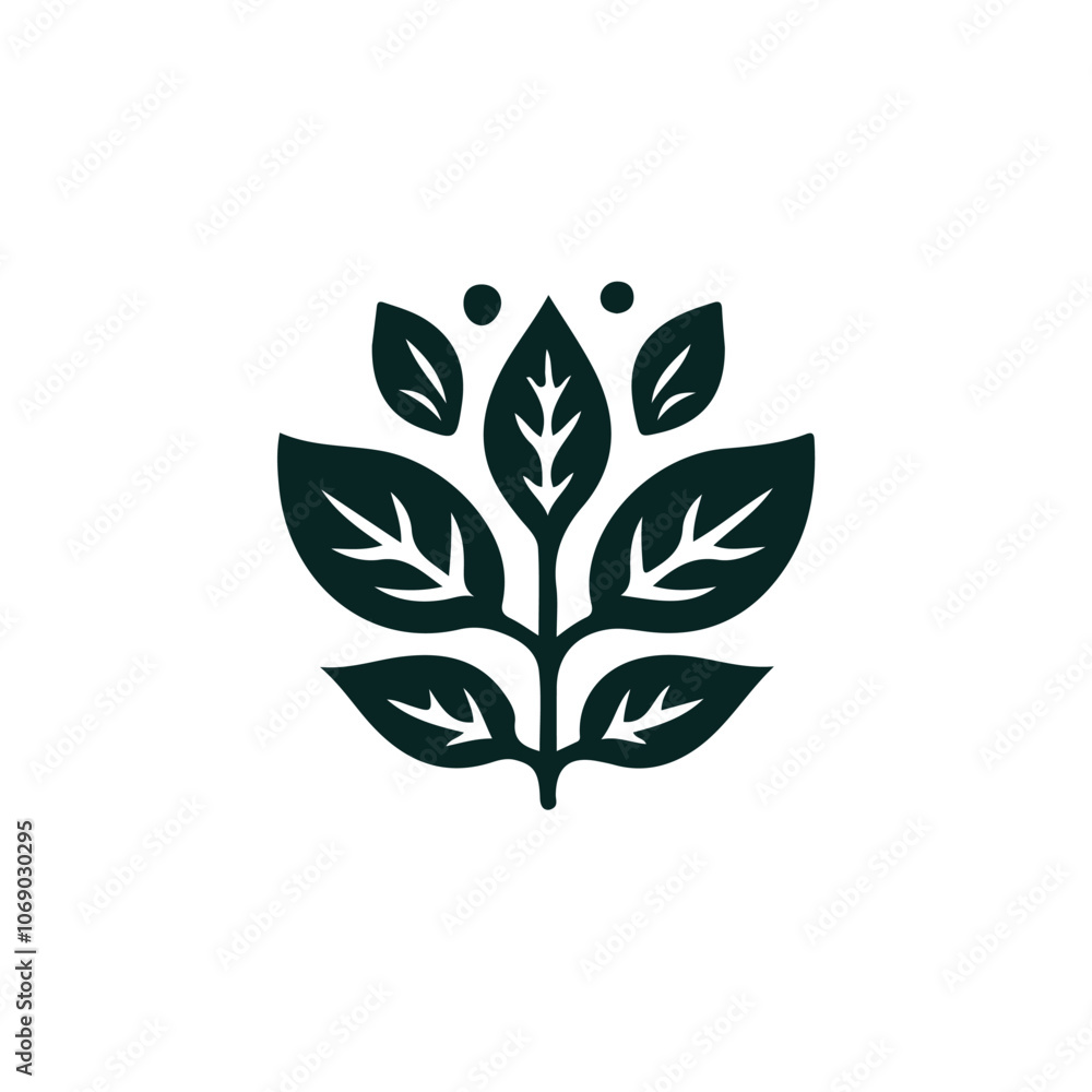 Fototapeta premium Unique Leaf Logo