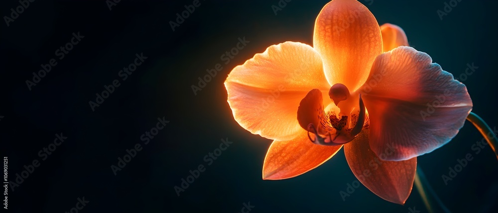 Radiant Orange Flower in Soft Light Radiant Orange Flower in Soft Light
