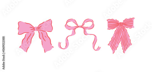 Handdrawn Pink Ribbon