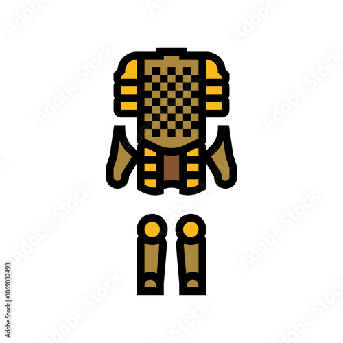 armor byzantine color icon vector. armor byzantine sign. isolated symbol illustration