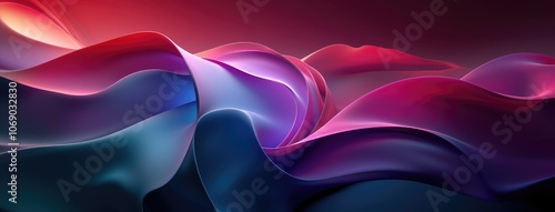 Vibrant Colored Waves on Dynamic Abstract Background