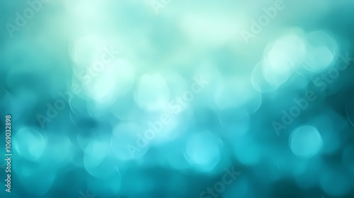 Teal and green nebulous blur background resembling a cosmic landscape, teal, blur. Cosmic. Illustration photo